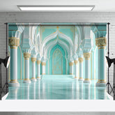 Lofaris Turquoise Light Grey Vibe Hall Architecture Backdrop